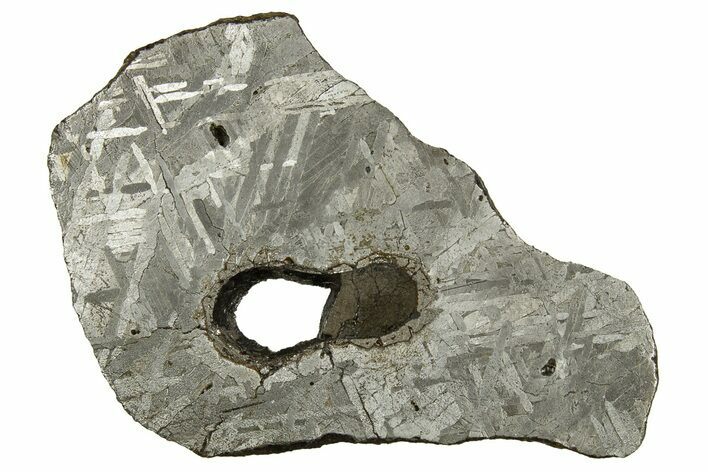 Etched Iron Meteorite Slice ( g) - Unclassified #311207